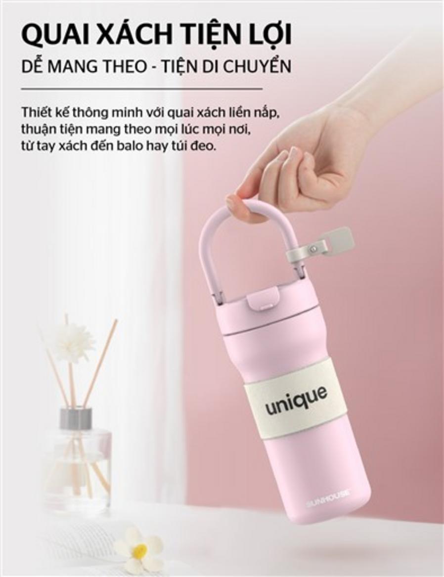 Kích thước 80x80x180 mm và trọng lượng 182 g — tiện mang theo.