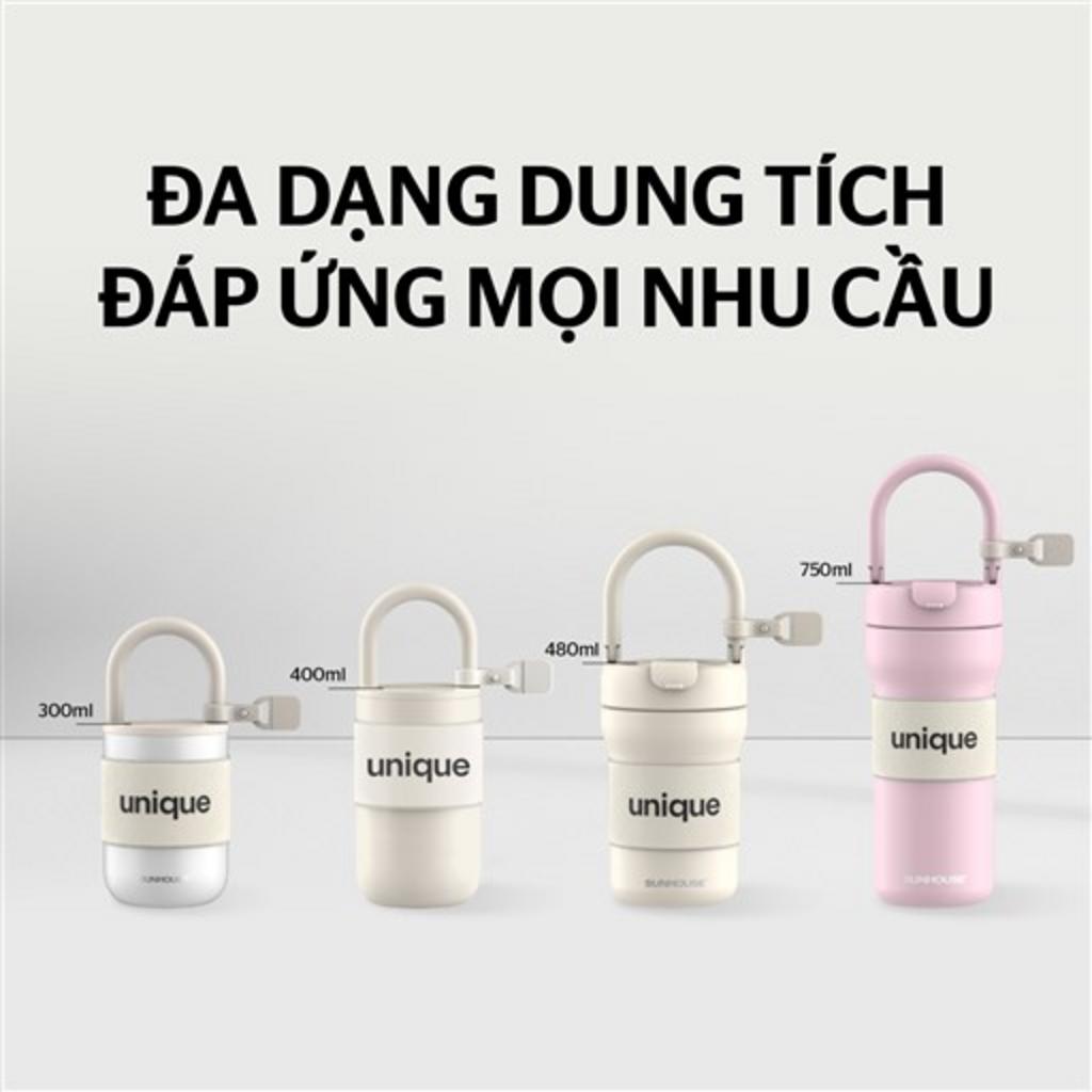 Giữ nhiệt 6–8 giờ với cấu trúc 2 lớp chân không.