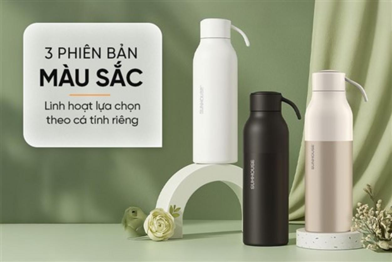 Gioăng silicon và nắp PP nguyên sinh: kín nước, an toàn.