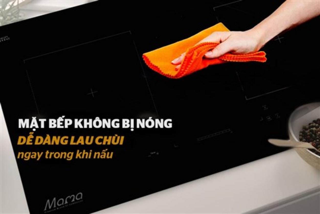 BẾP ĐÔI SUNHOUSE MMB9988 – Mặt kính Schott Ceran, 2 vùng nấu, thiết kế lắp âm.