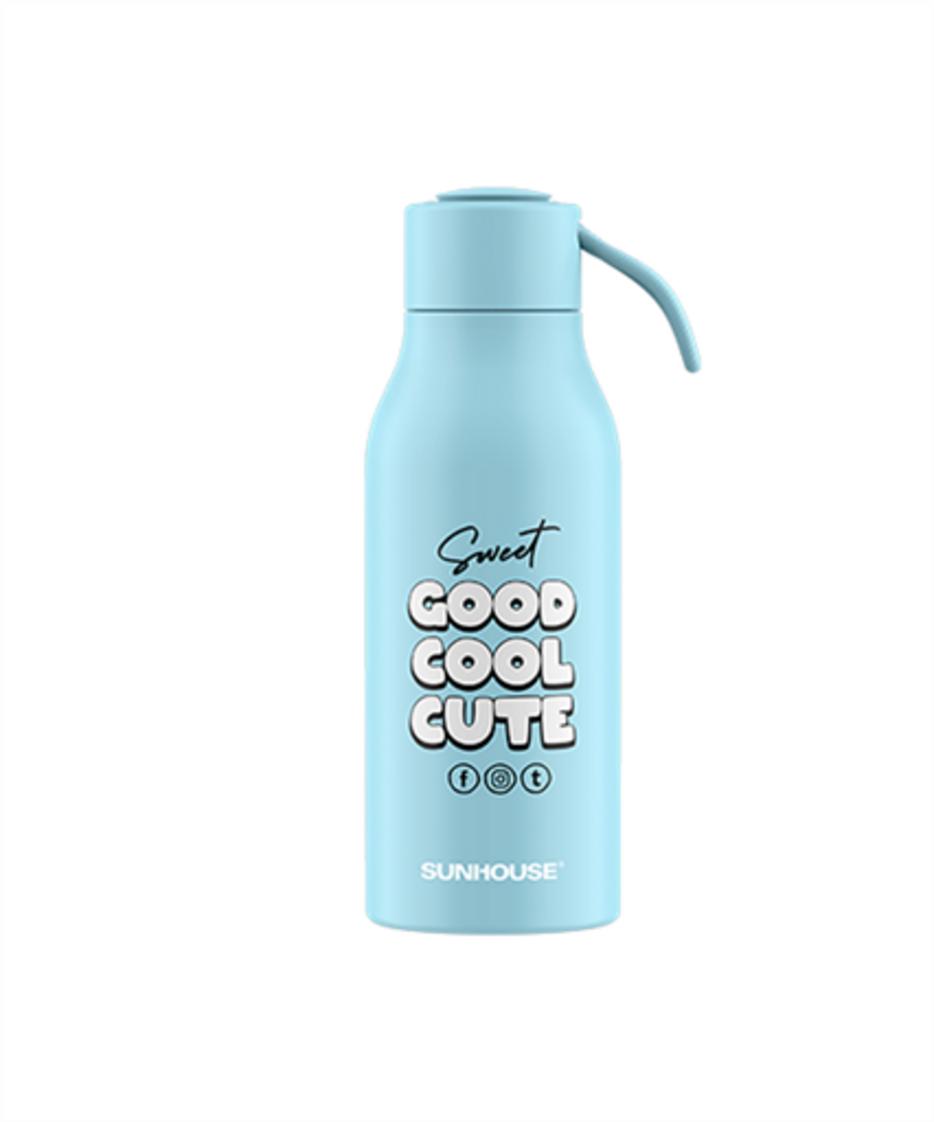 Bình giữ nhiệt School 400ml Sunhouse KS-TU400SB — nhẹ 260g, ruột INOX 304, giữ nhiệt 8–12 giờ.