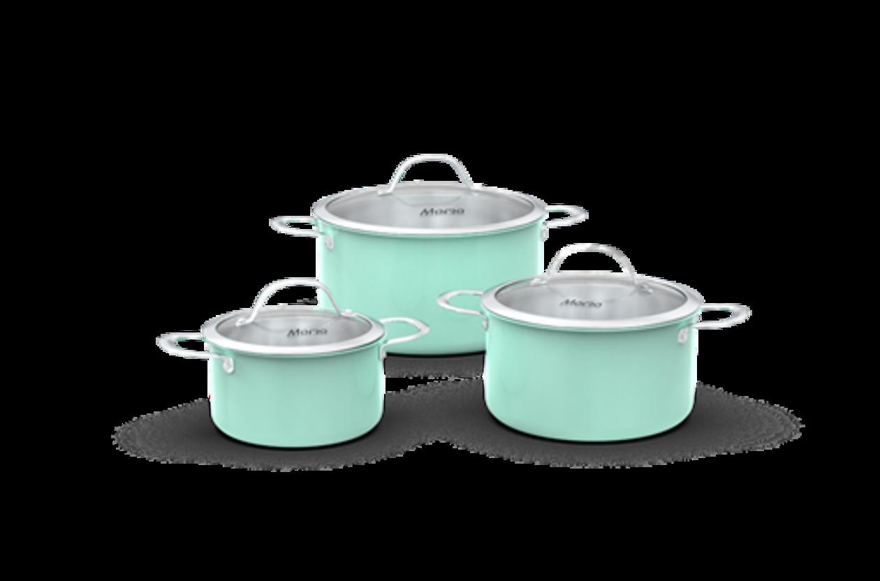 Bộ nồi inox đa lớp Sunhouse Mama SHG708 (16/20/24 cm) — Nhanh, đều và an toàn cho gia đình.