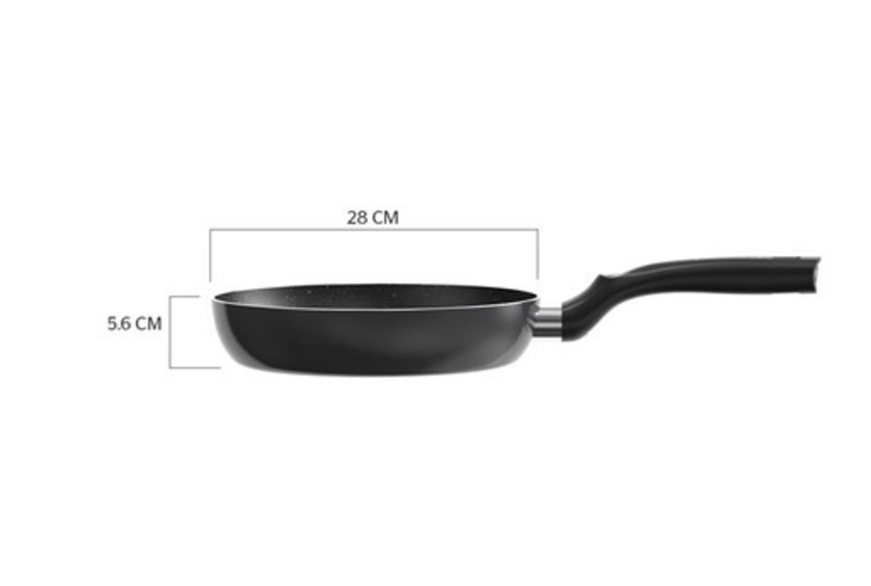 Chảo Sunhouse CT28 Plus 28cm — lý tưởng cho gia đình 3–5 người.