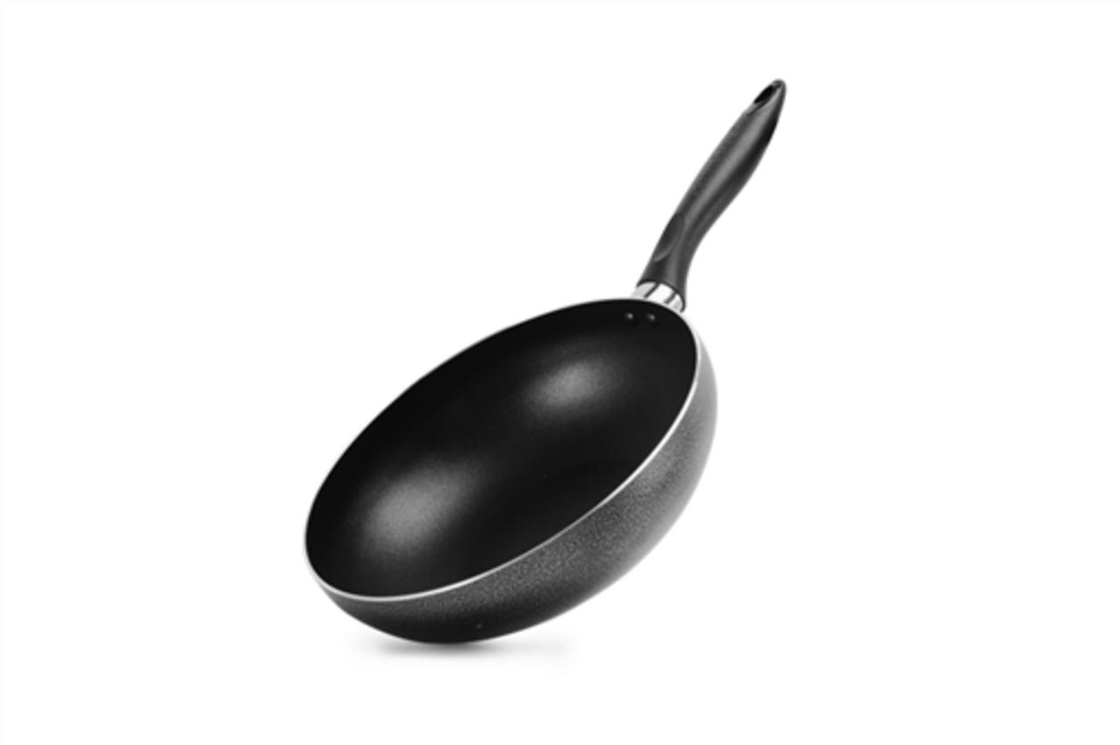 CHẢO SÂU CHỐNG DÍNH SUNHOUSE SHS24 - hình ảnh thực tế, góc nhìn hiển thị lòng sâu và tay cầm