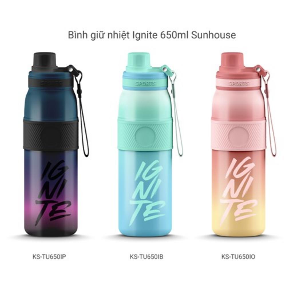 BÌNH GIỮ NHIỆT IGNITE 650ML — nhẹ, gọn, an toàn cho ngày dài.
