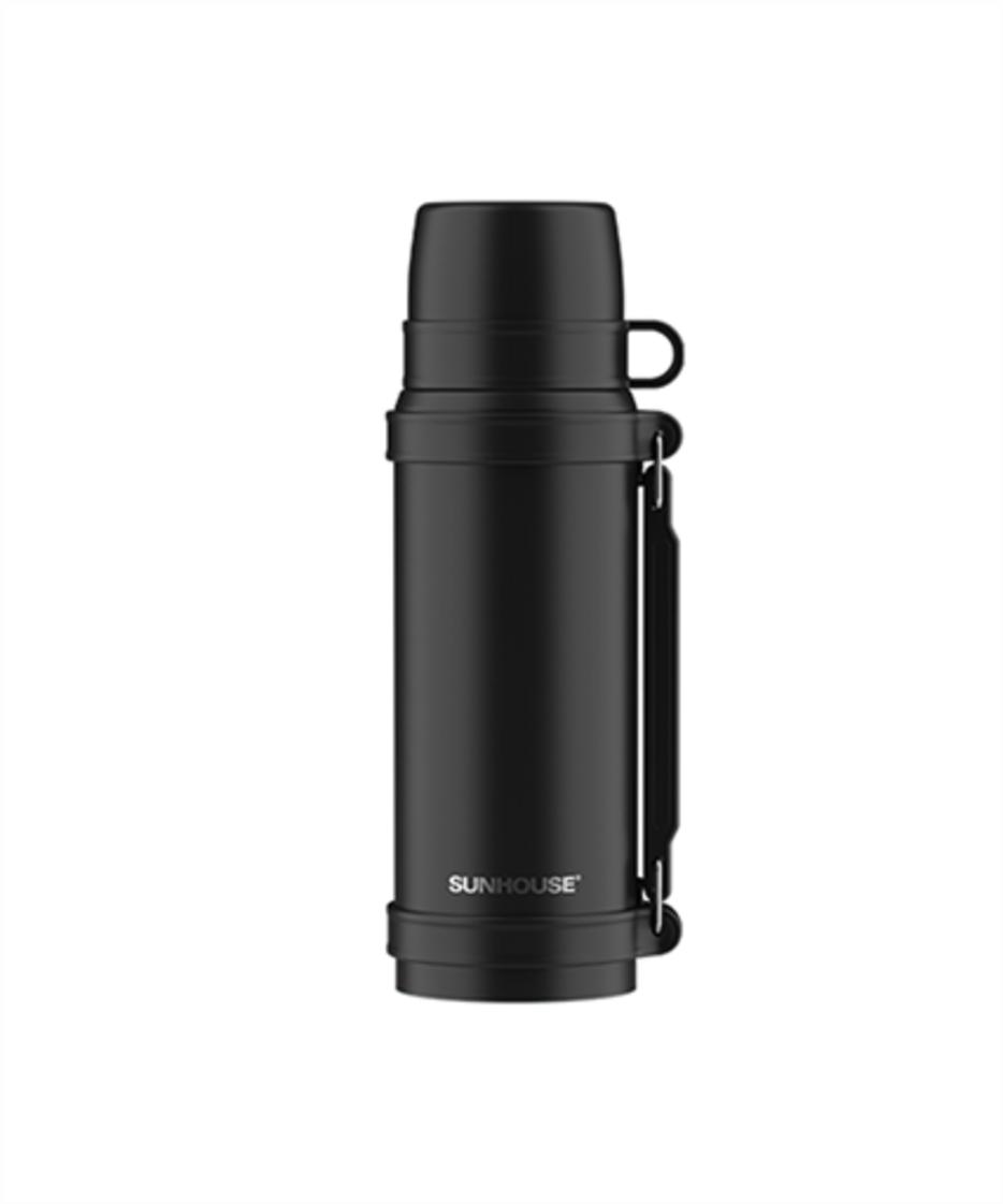 Phích Sunhouse KS-TH1800VB 1.8L — An toàn inox 304, khóa 1-chạm, nắp làm ly