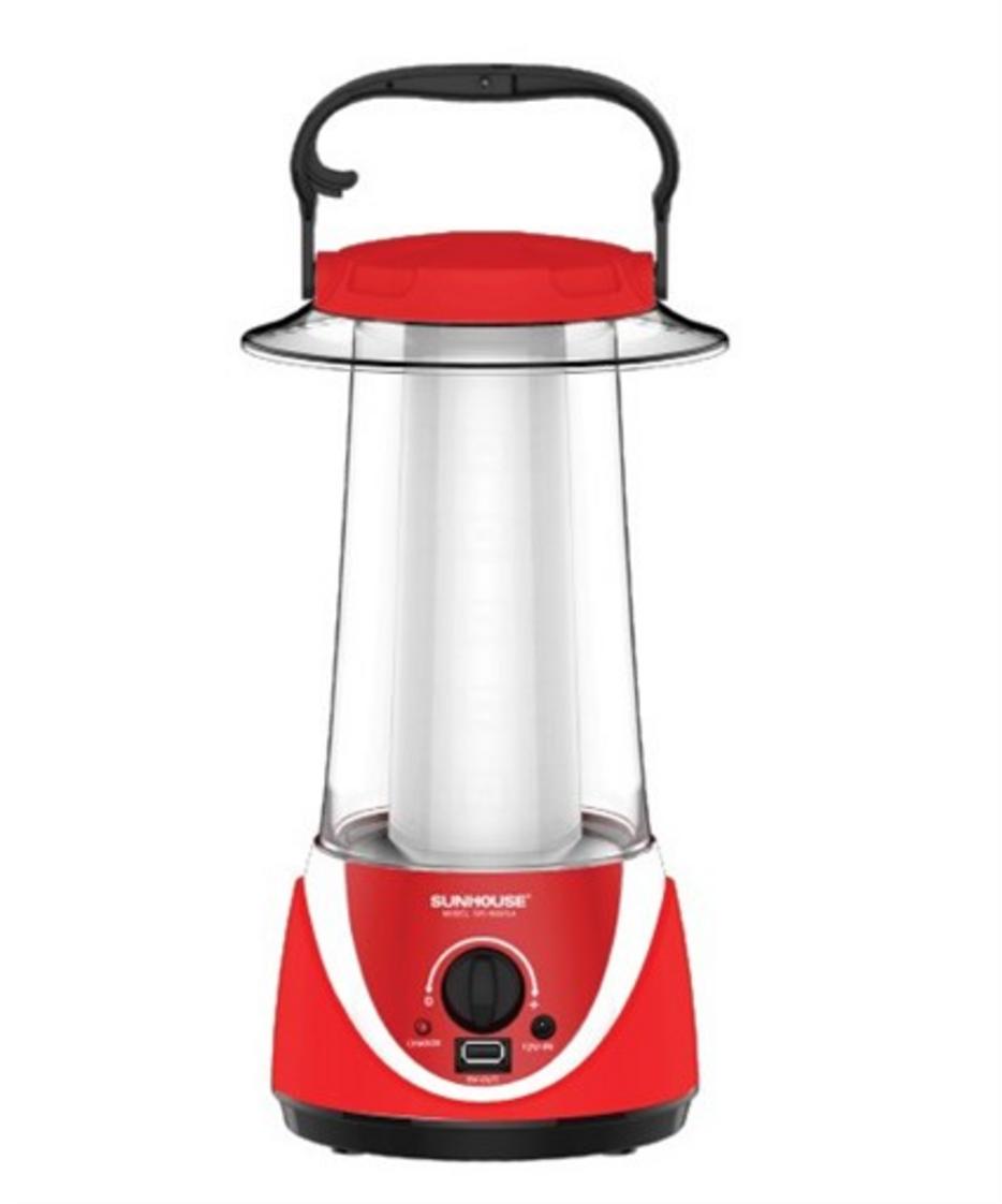 Đèn tích điện SUNHOUSE SHE-6037LA chiếu sáng 360° — giải pháp dự phòng an toàn cho gia đình.