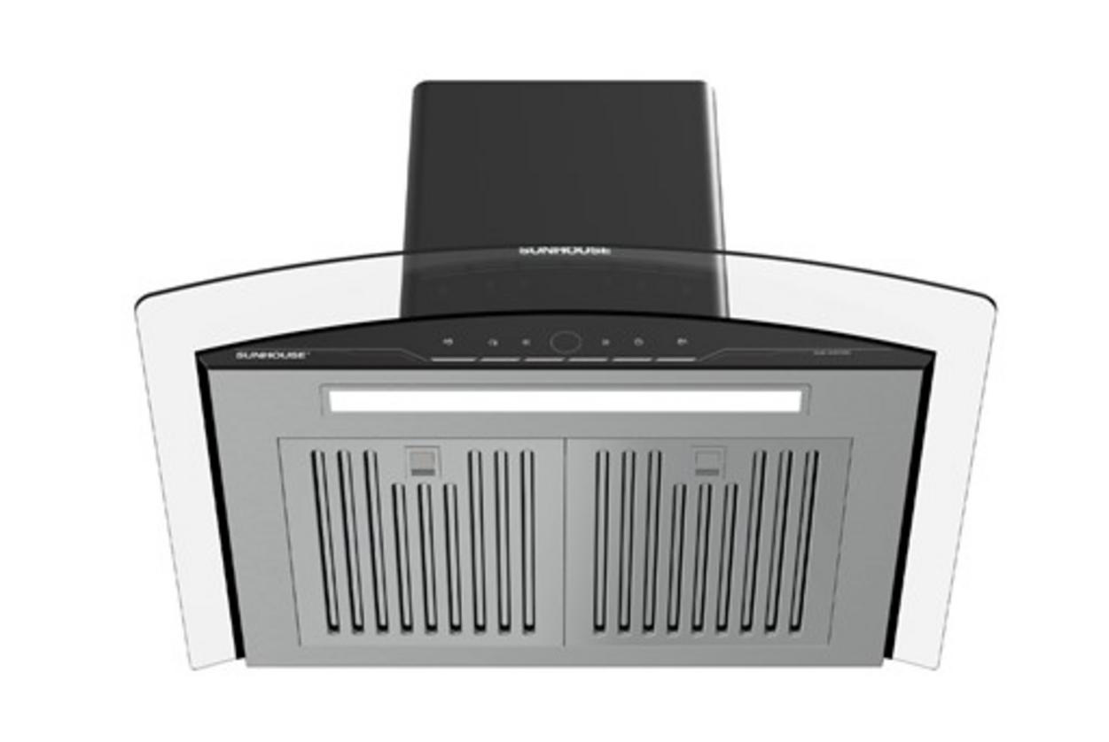 Công suất hút tới 750 m³/giờ — hút nhanh mùi dầu mỡ.