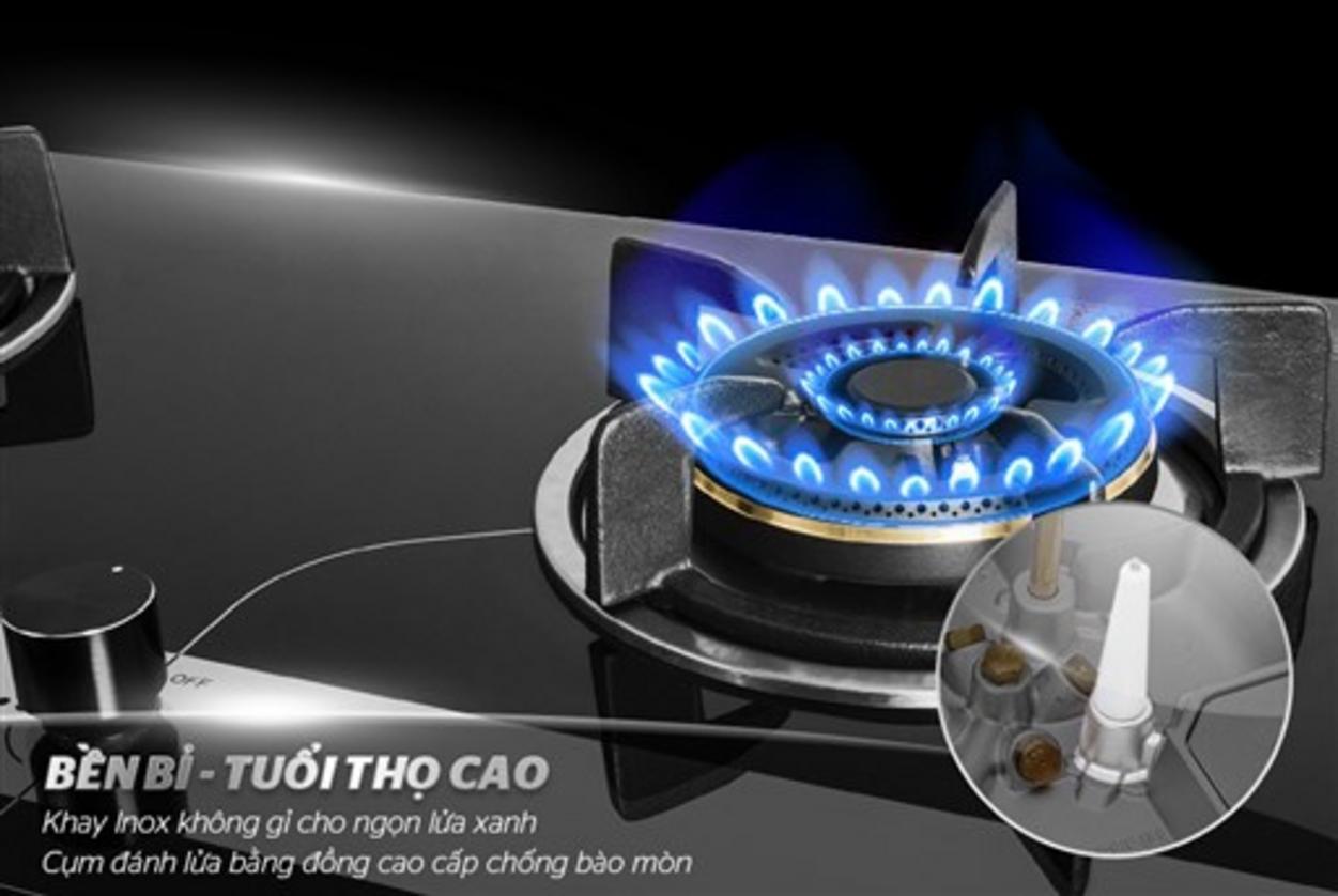 Đánh lửa IC — khởi động nhanh; lưu lượng gas 0.38 kg/h mỗi lò.