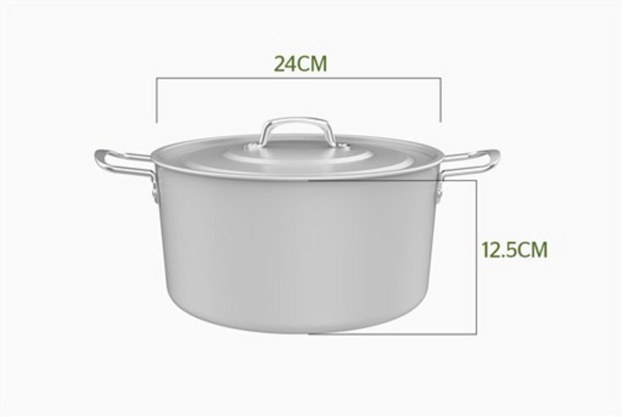 24 cm ~5L — phù hợp gia đình 3–5 người.