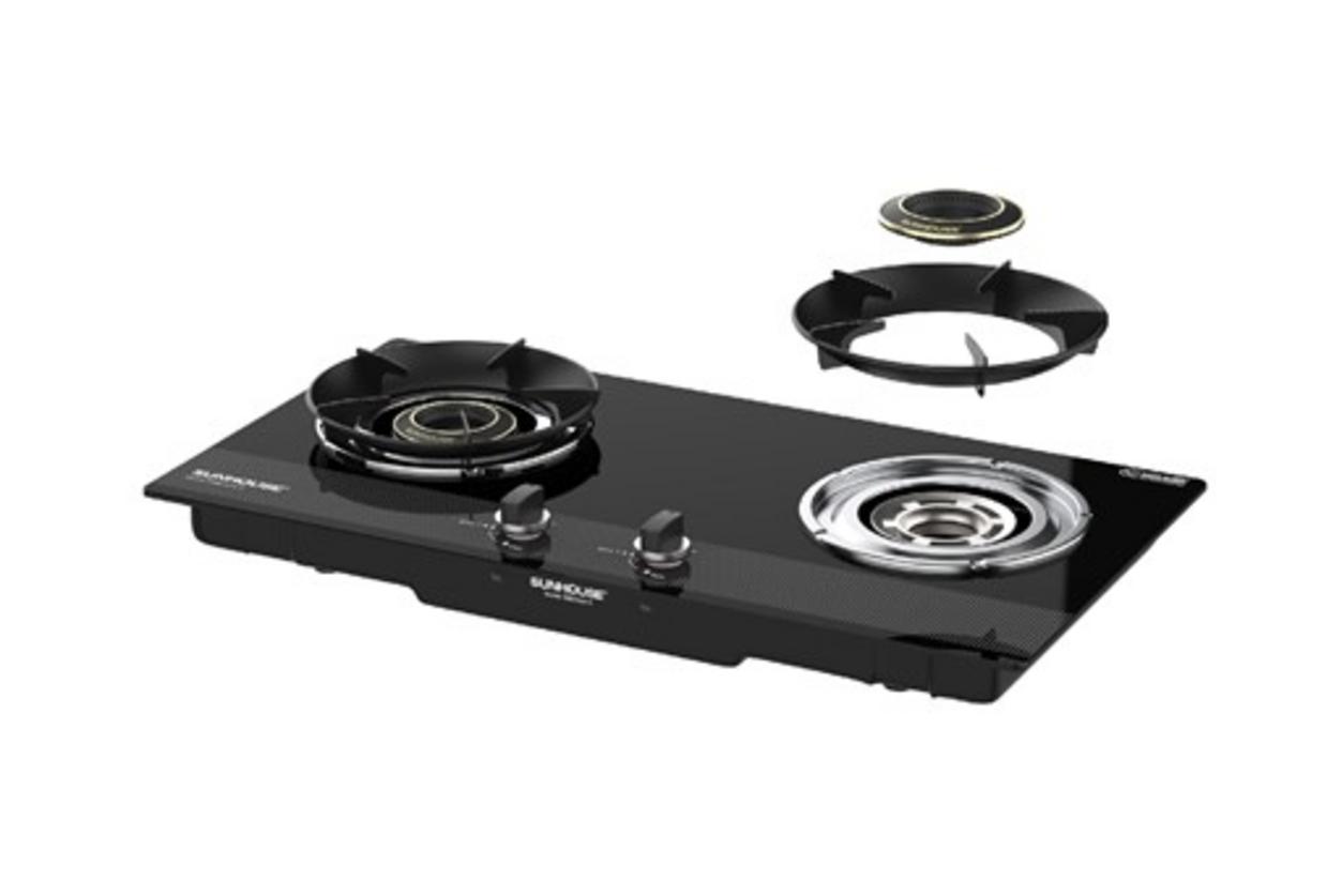 Kiềng 5 chân tráng men: chịu lực, cố định nồi an toàn.