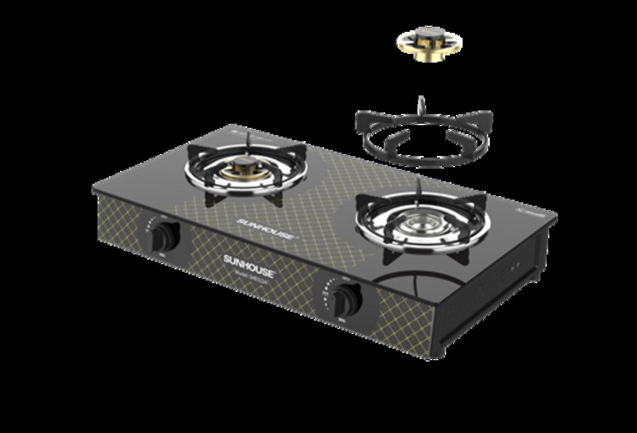 Kiềng thép tráng men 5 chân: vững chắc, dễ tháo rời để vệ sinh.