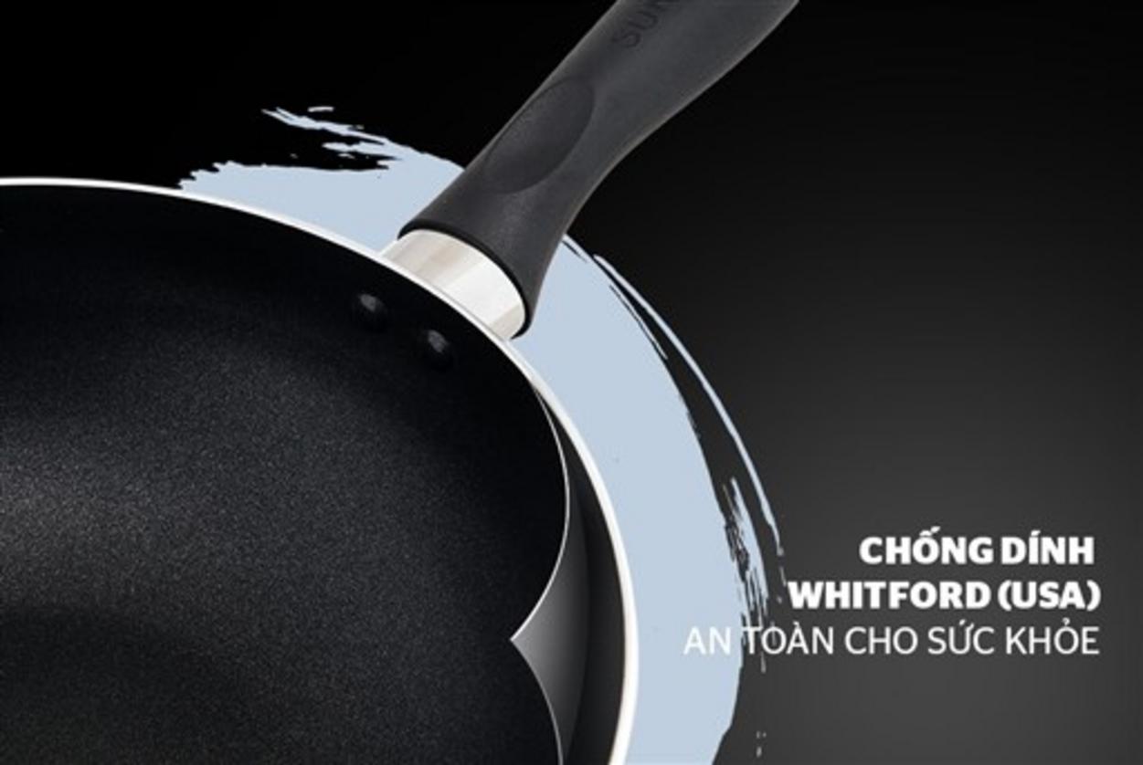 Lớp chống dính Whitford 3 lớp (USA) — ít dính, dễ rửa.