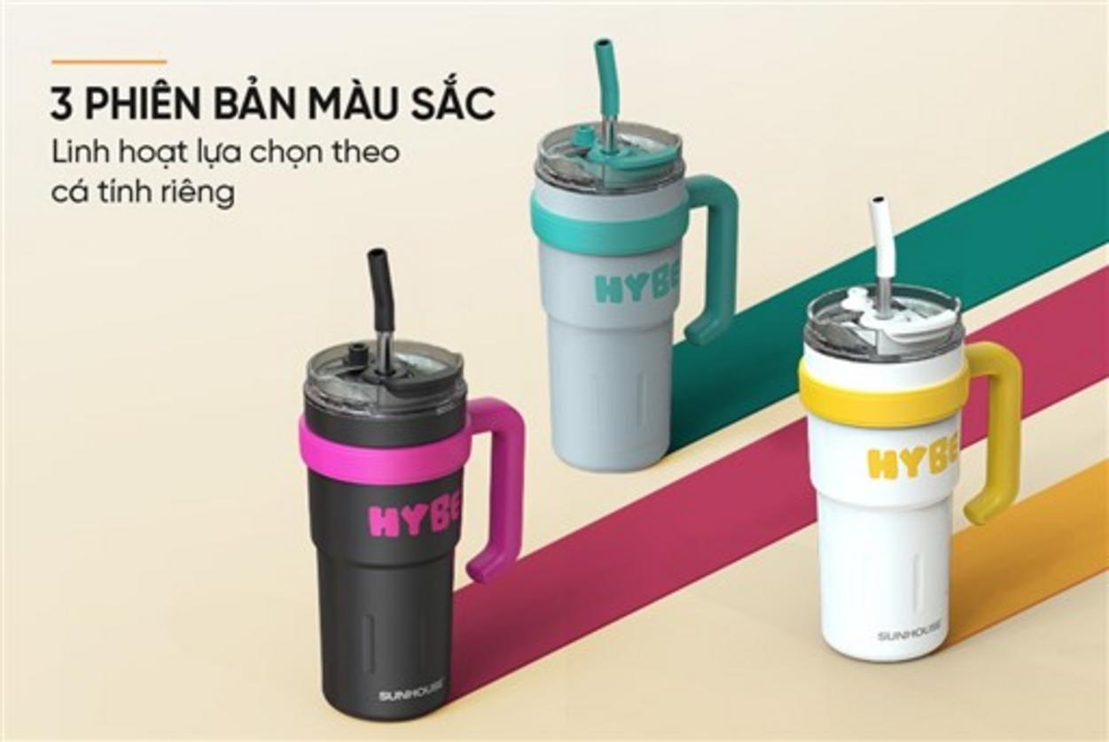 Miệng rộng và ống hút silicon — thêm đá nhanh, vệ sinh dễ.