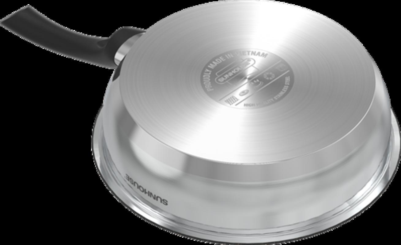 Tay cầm Bakelite cách nhiệt — an toàn khi dùng.