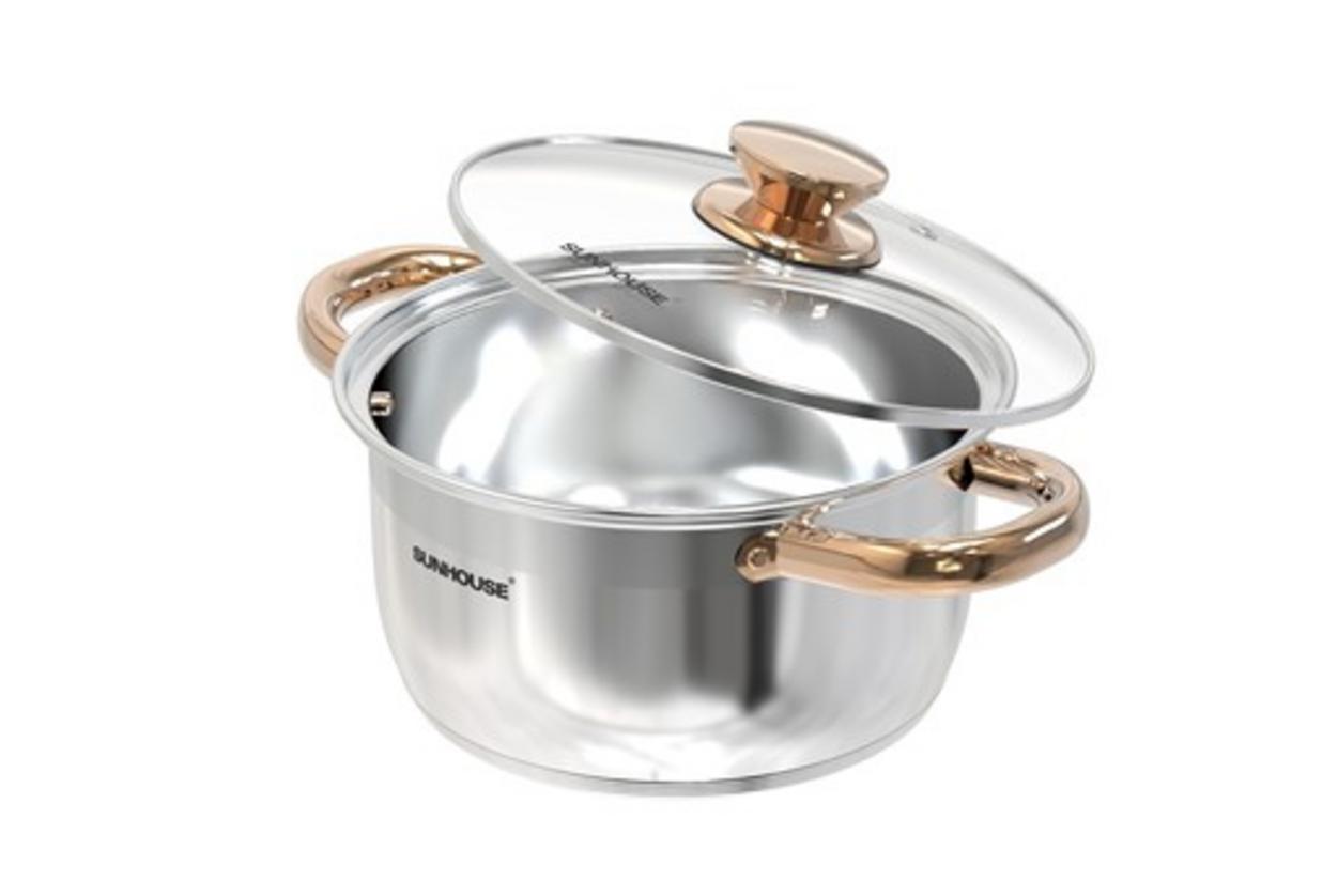 Thân Inox 201 sáng bóng, dày 0.4 mm — dễ vệ sinh và bền lâu.