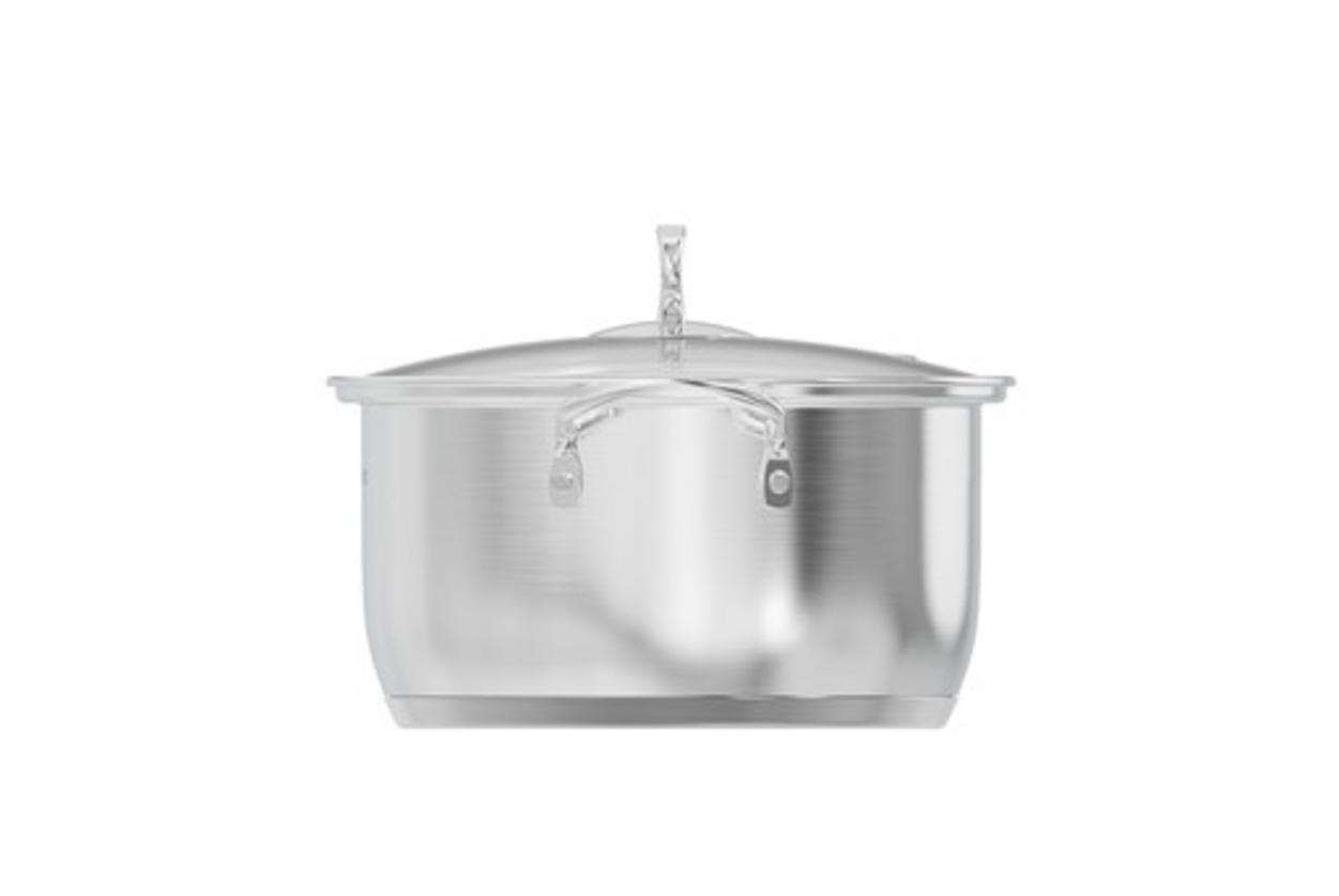 Thân Inox 201 sáng bóng, dễ vệ sinh, quai inox chắc chắn.