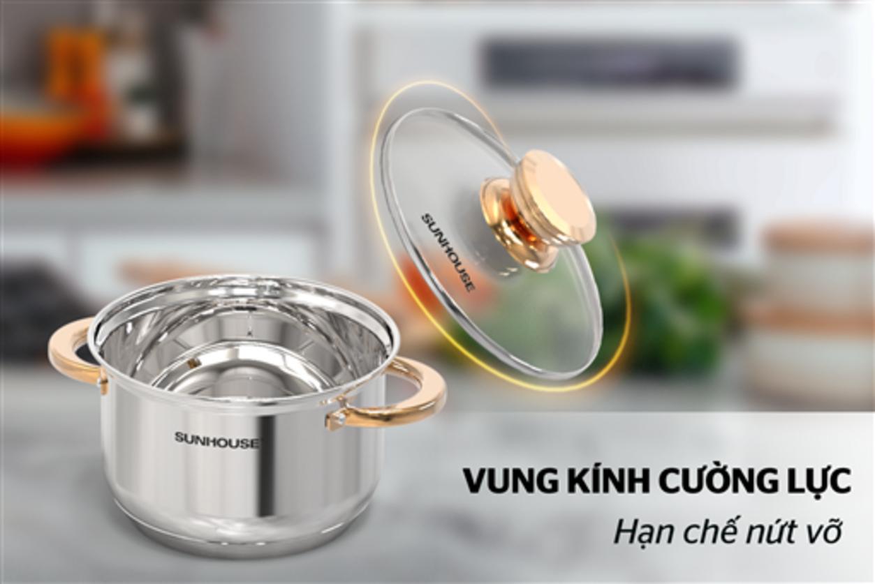 Thân inox cao cấp — an toàn và dễ vệ sinh.
