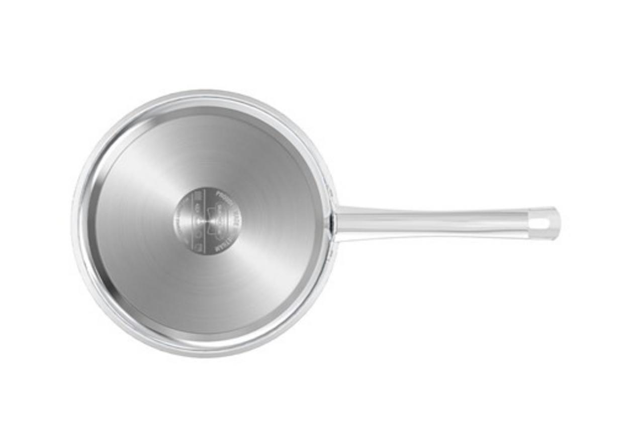 Inox 201 và vung kính cường lực — an toàn, tiện quan sát, dễ vệ sinh.