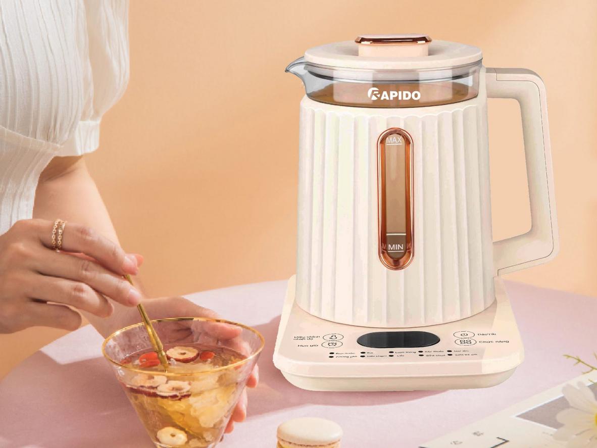 10 chế độ nấu tự động trên Rapido RMK0818-P — chọn và chờ.