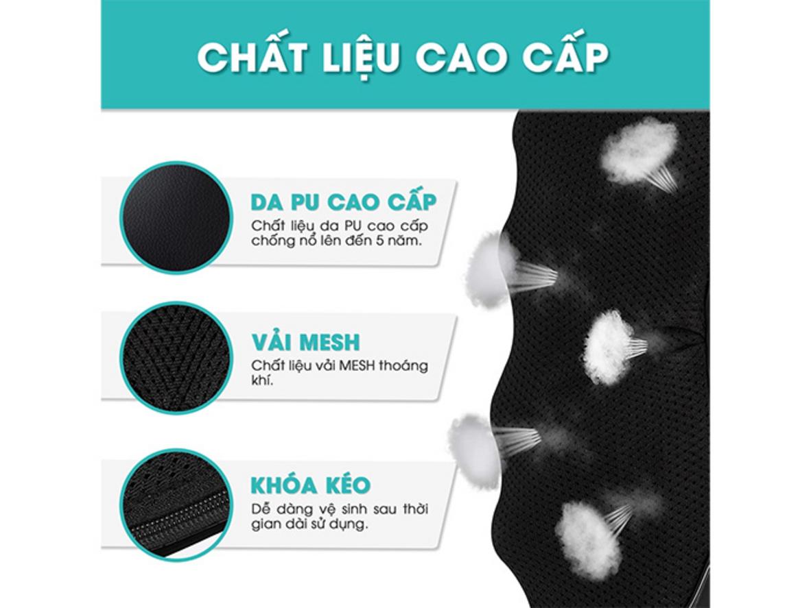 8 điểm bi massage 3D với chức năng đảo chiều