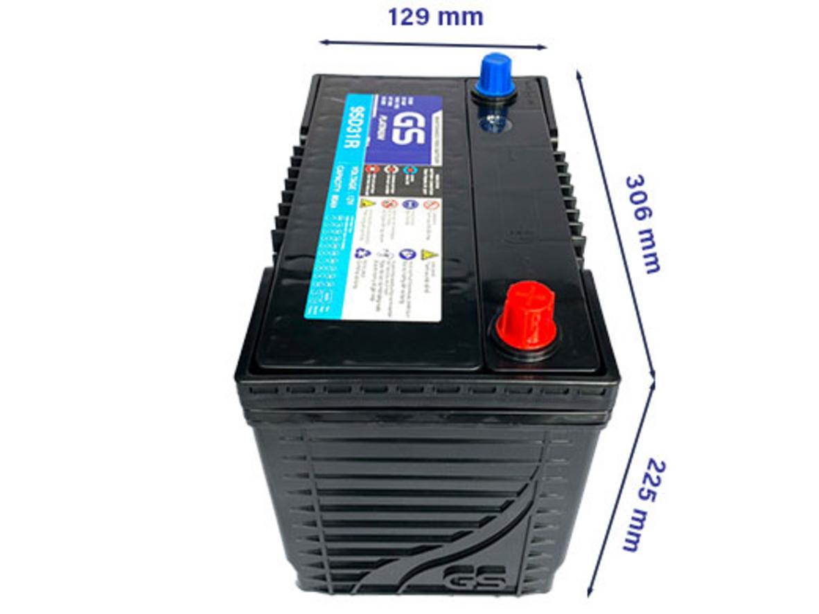 Dung lượng 80Ah (danh định ~95Ah) phù hợp cho SUV và bán tải yêu cầu nguồn lớn.