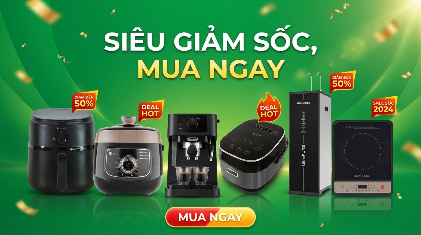 Banner đồ gia dụng khuyến mãi tháng 2 2026