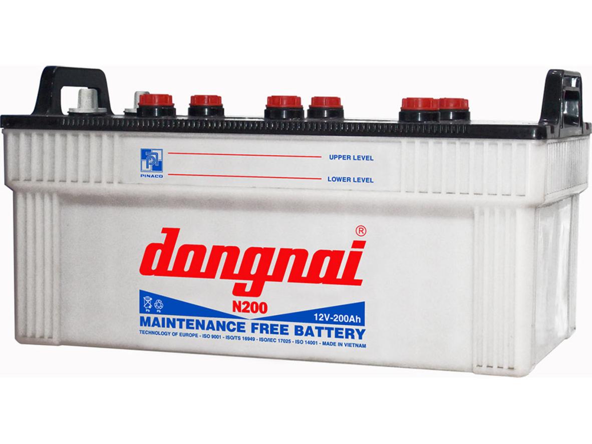 Ắc quy Đồng Nai N200 – Khởi động mạnh mẽ, phù hợp xe tải, xe khách và tàu thuyền.