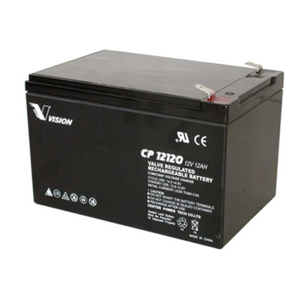 Ắc quy Vision CP12120 (12V 12Ah) — gọn nhẹ, kín khí, phù hợp UPS và xe điện.
