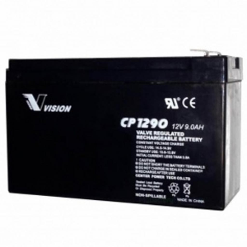 Ắc quy Vision CP1290 — gọn nhẹ, phù hợp UPS, xe đạp điện và loa kéo.