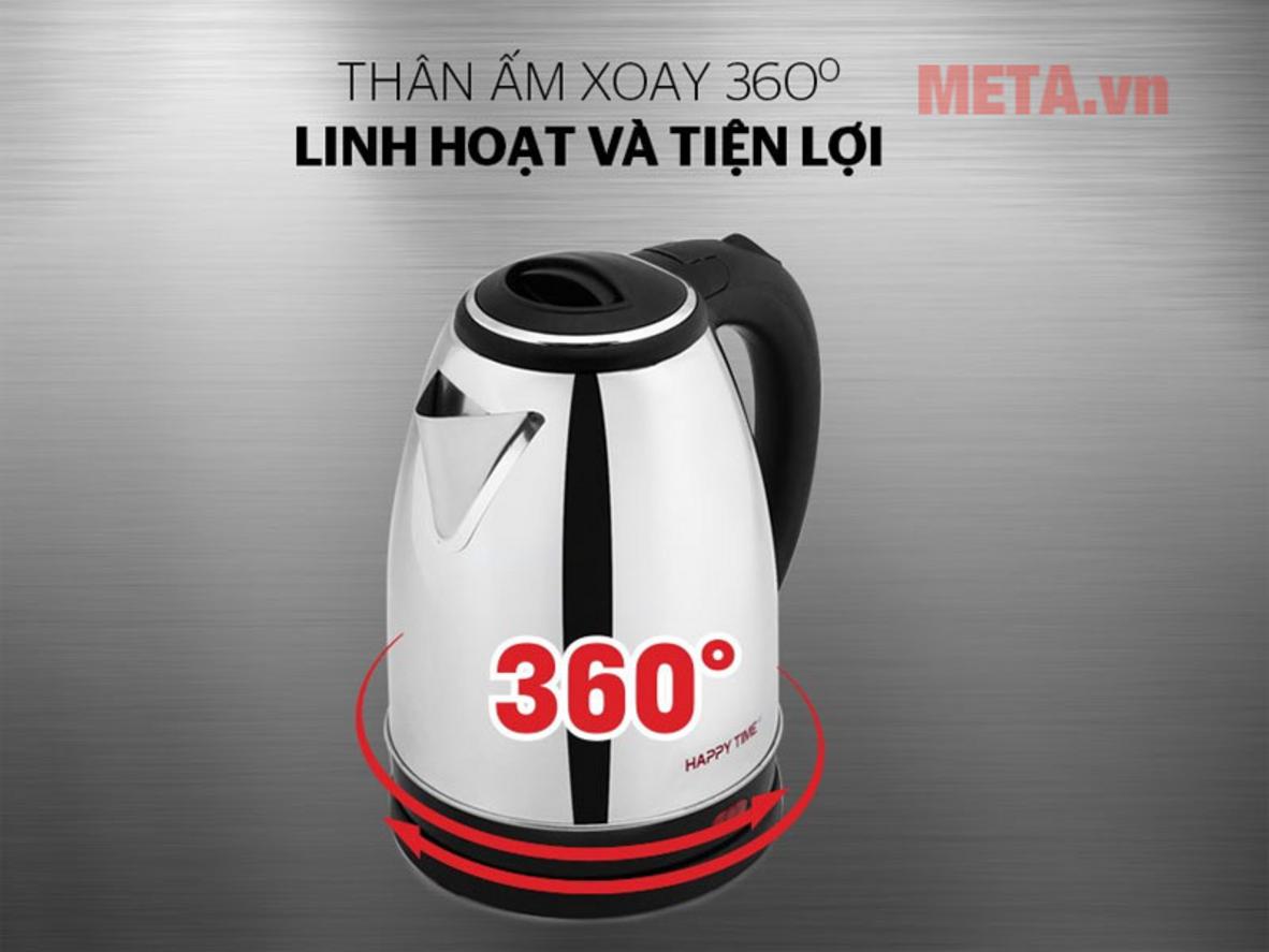 Thân và ruột inox — dễ vệ sinh, bền bỉ.