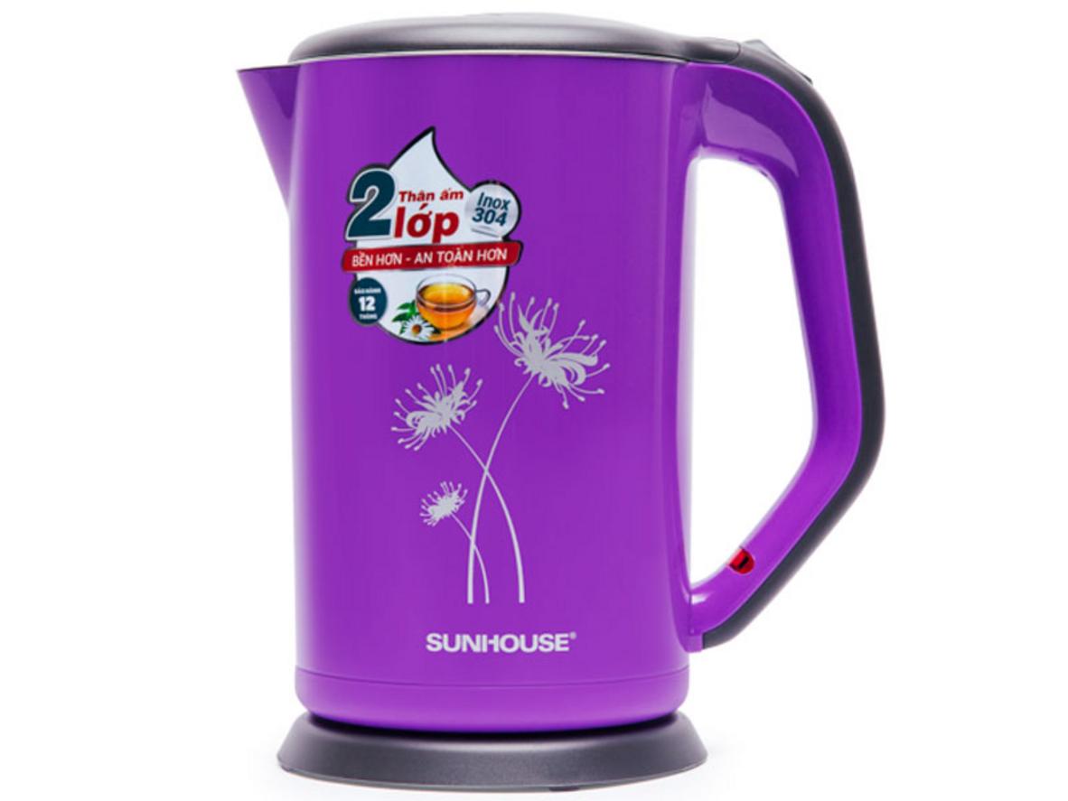 Tổng quan Ấm siêu tốc inox 2 lớp Sunhouse SHD1383P