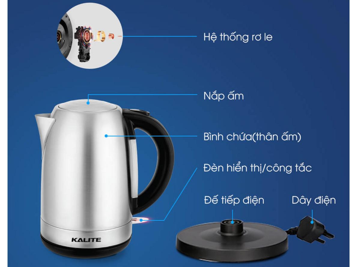 Tổng quan Ấm siêu tốc Kalite KL-301 - 1.7 lít
