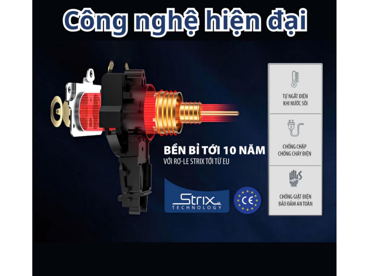 Rơ-le Strix và vỏ 2 lớp cách nhiệt