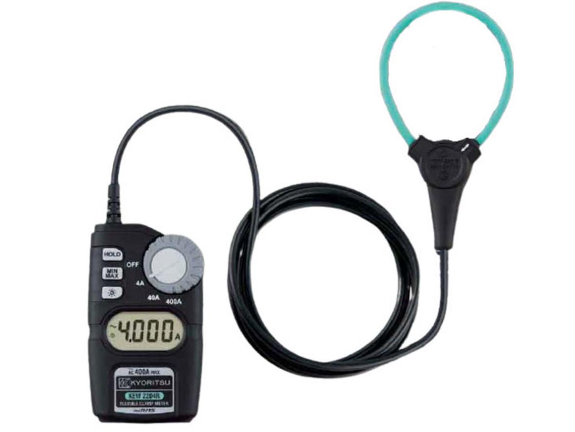 Kyoritsu 2204R — Ampe kìm kẹp mềm True RMS, phù hợp công trường và tủ điện chật hẹp.