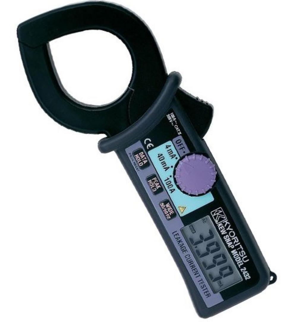 Ampe kìm đo dòng rò Kyoritsu 2432 — nhỏ gọn, chính xác, dễ cầm tay.