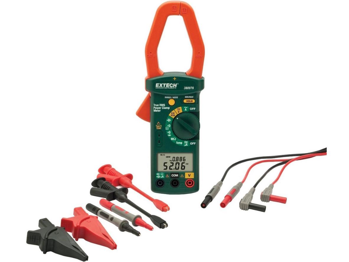 Tổng quan Ampe kìm phân tích công suất Extech 380976-K