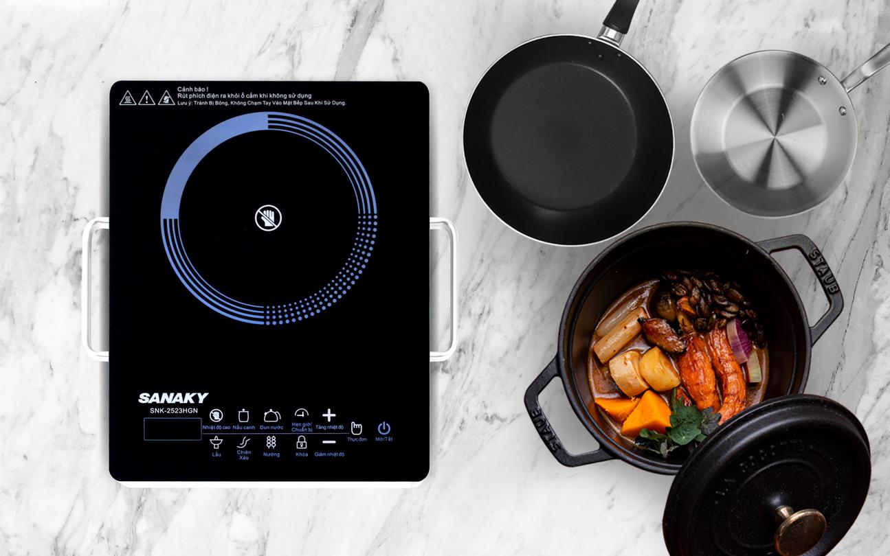 Bảng cảm ứng 5 chế độ: lựa chọn nhanh, dễ hiểu.