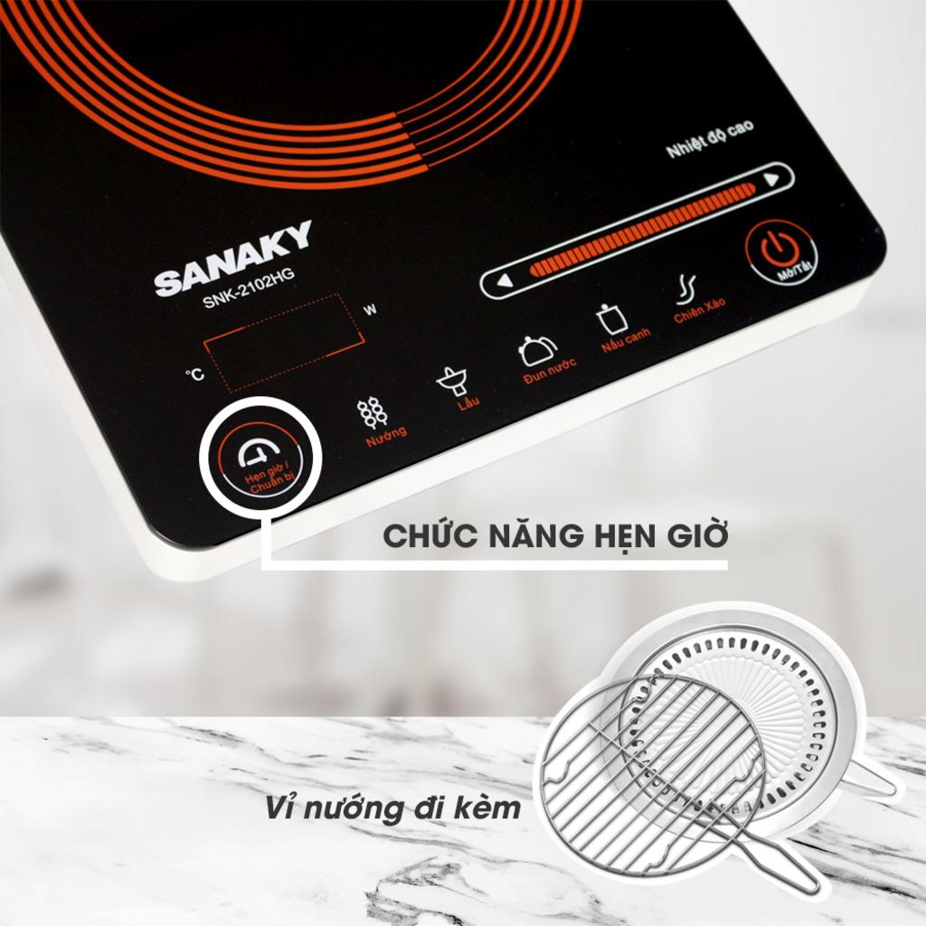 Bảng điều khiển tiếng Việt + hẹn giờ giúp nấu ăn an nhàn.