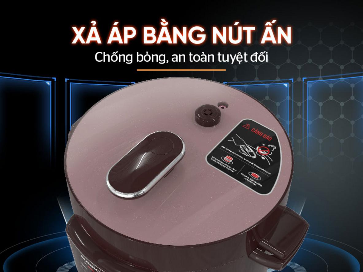 Bảng điều khiển núm vặn tiếng Việt, 6 chế độ nấu