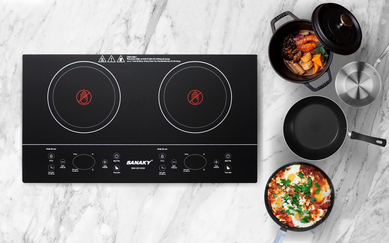 Cảm ứng độc lập, 6 chế độ nấu — thao tác đơn giản.