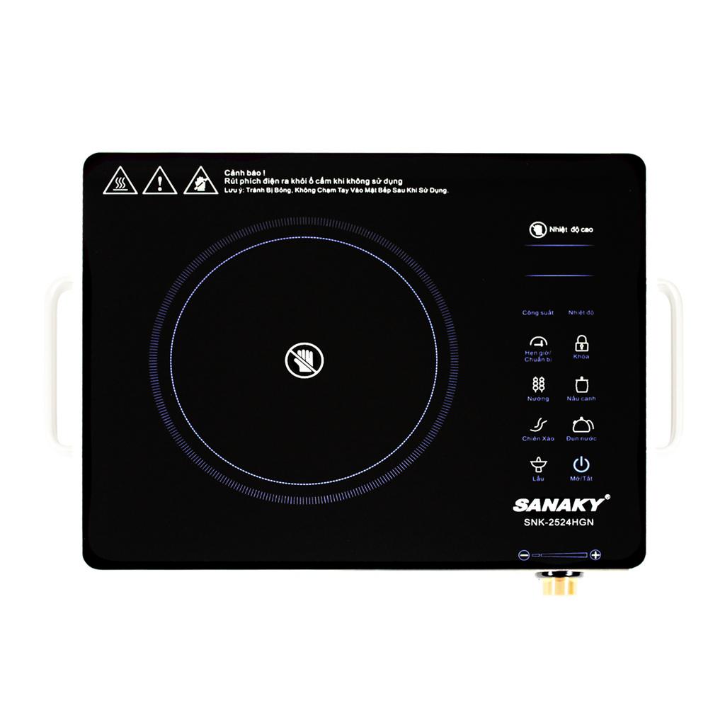 Bếp Hồng Ngoại Sanaky SNK-2524HG — nấu nhanh, dễ vệ sinh, thiết kế gọn nhẹ.