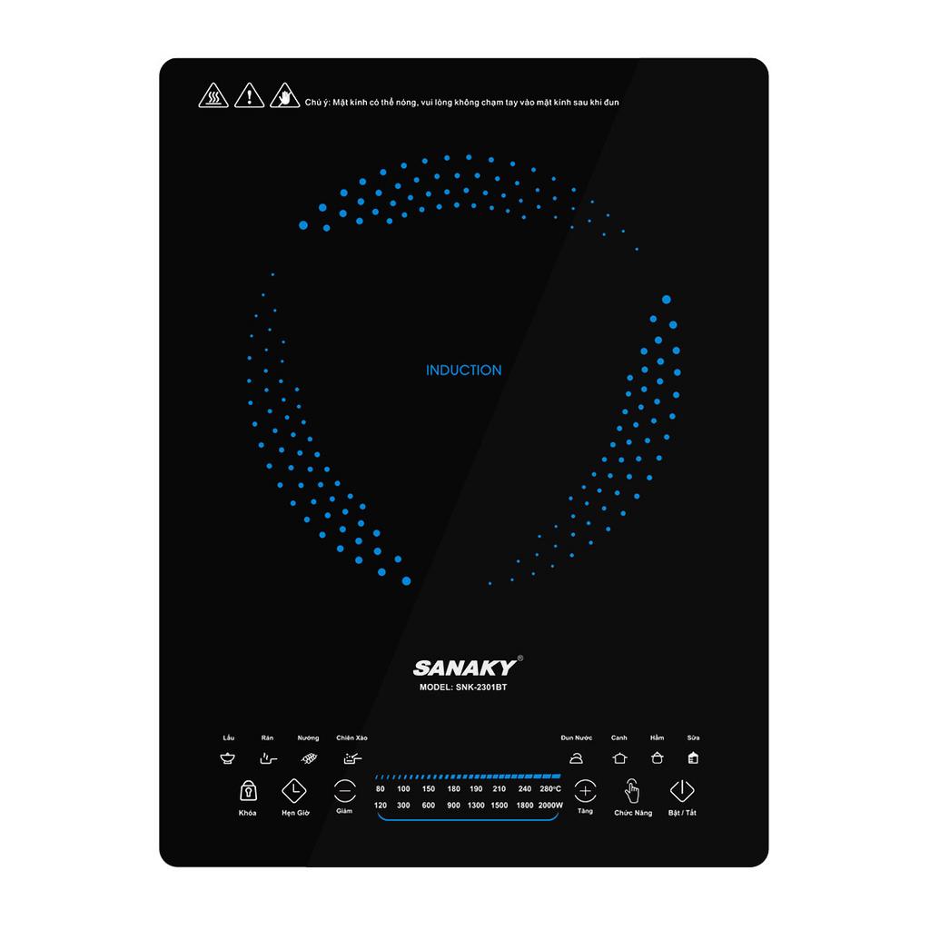 Bếp từ đơn Sanaky SNK-2301BT — Nhanh, sạch và an toàn. Tặng nồi lẩu theo chương trình ưu đãi.