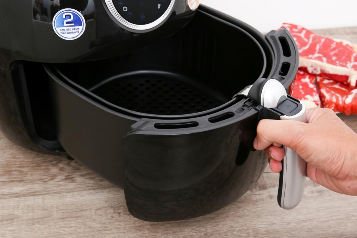 Rổ chiên phủ Greblon — vệ sinh nhanh, an toàn.