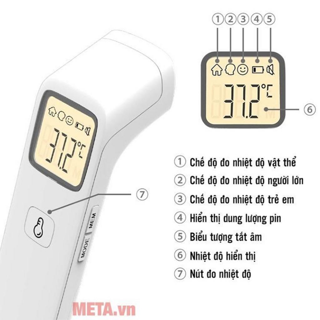 Bộ nhớ 20 kết quả và pin AAA tiện dụng.