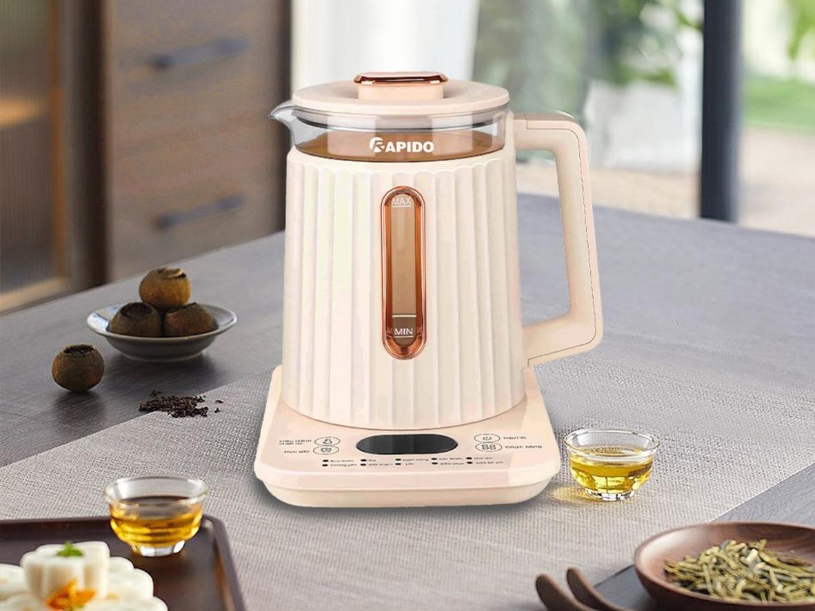 Vật liệu an toàn: thủy tinh chống sốc nhiệt + Inox 304 + nhựa PP.