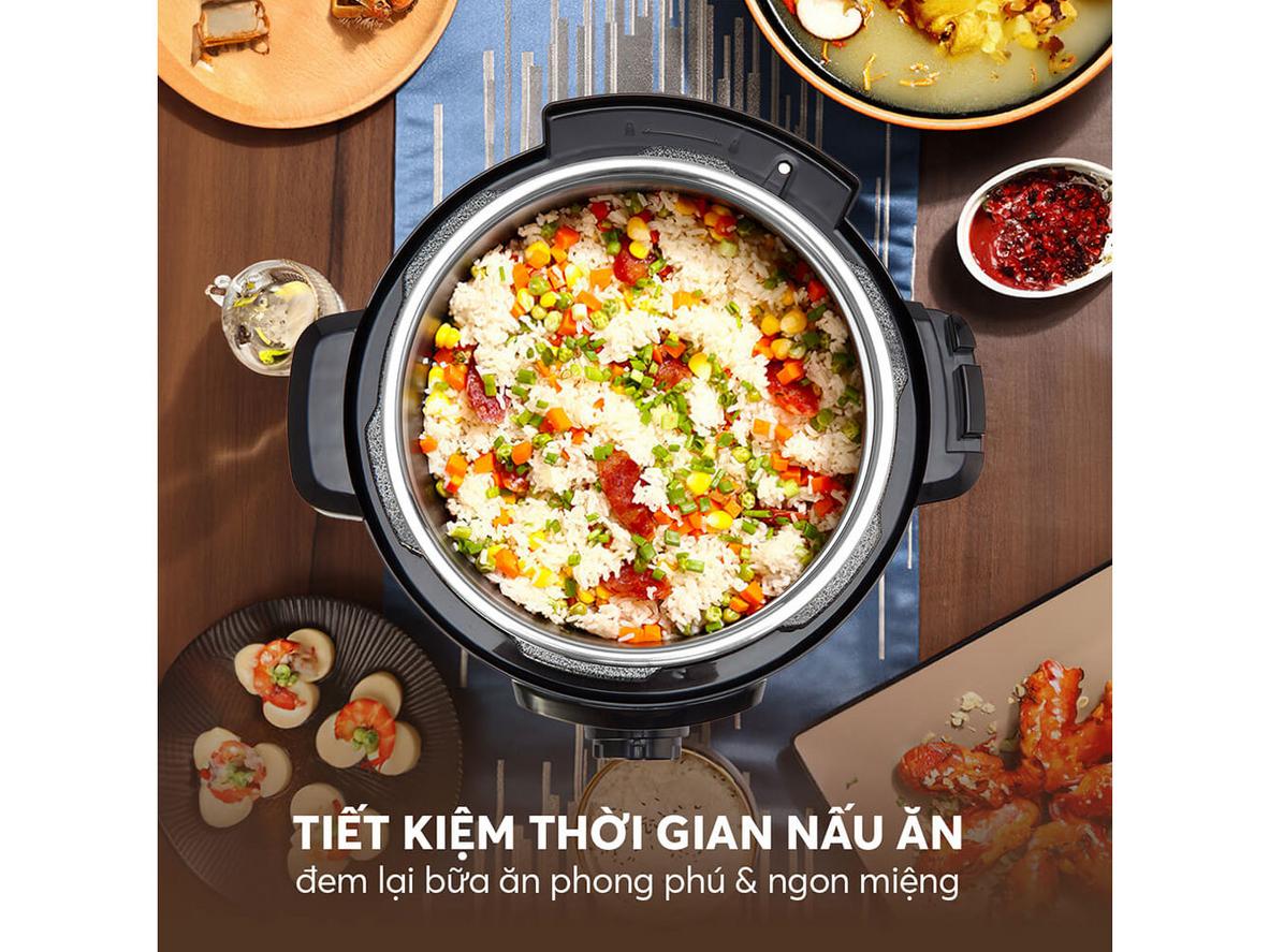 10 chế độ cài sẵn bảng điều khiển núm vặn Elmich PCE-8792