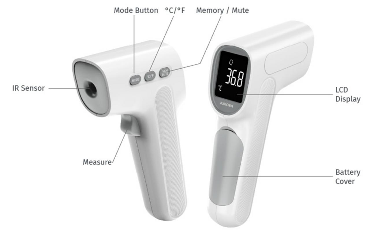 Cảm biến hồng ngoại không tiếp xúc — an toàn, vệ sinh.