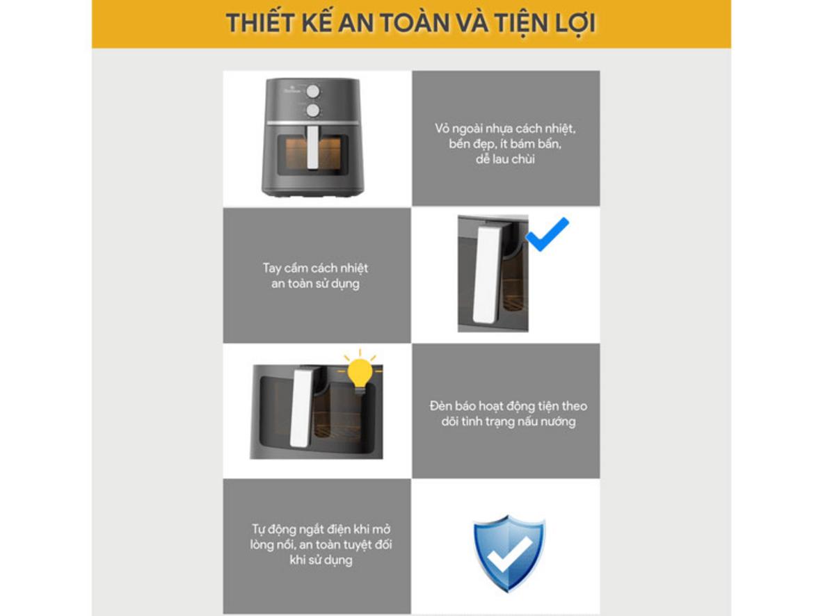 Công nghệ X Cyclone giúp chín đều và giòn hơn