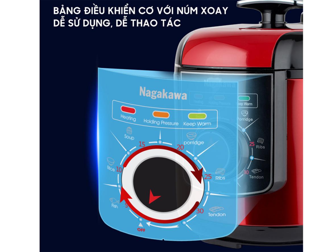 Công suất 1000W và dung tích 6L phù hợp cho gia đình